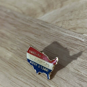 Vtg 1988-1989 Ohio VFW All American Post 1388 Hat Lapel Pin Veterans