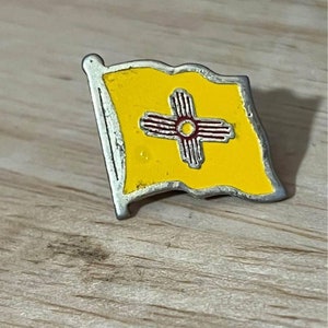 Vintage New Mexico State Flag Pin 0.75”