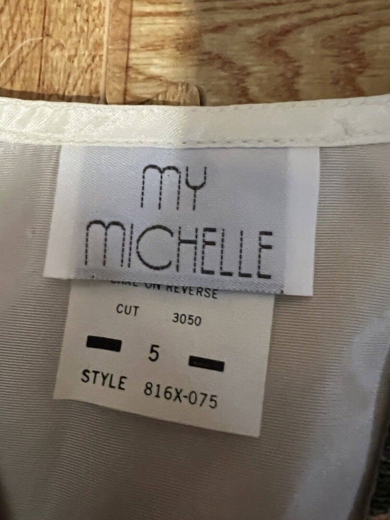 My Michelle Vintage Girls Vest Floral Size 5 - image 3
