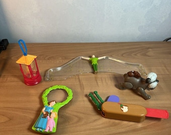 Collection Of 5 Vintage Peter Pan Fast Food Toys