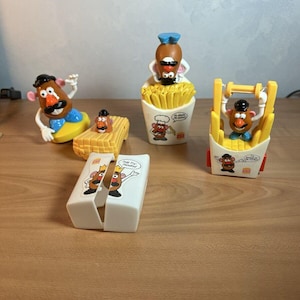 Burger King Mr Potato Head 1998 Lot Of 5 Toys