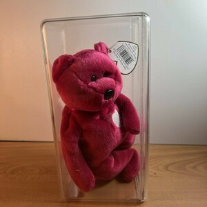 Ty 8.5 pulgadas Valentina Red Bear 1998 Beanie Baby W /case