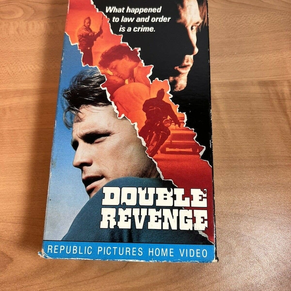 Double Revenge (VHS, 1988) Leigh McCloskey Joe Dallesandro Rare Action Sleaze