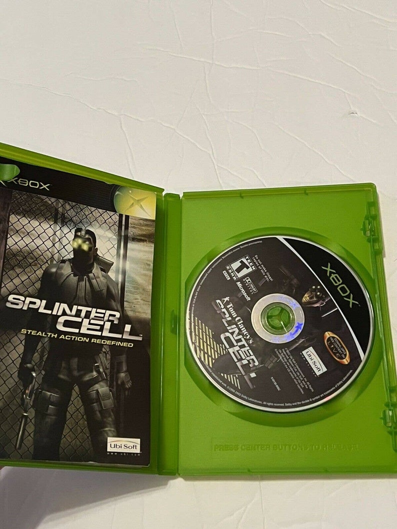 Tom Clancy's Splinter Cell Microsoft Xbox Video Game Complete 2002 image 7