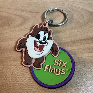 Six Flags Keychain - Etsy