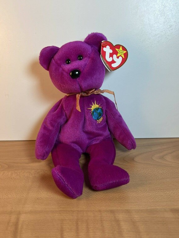 Ty Beanie Babies Millennium Bear Birthday January 1 1999 for sale online 
