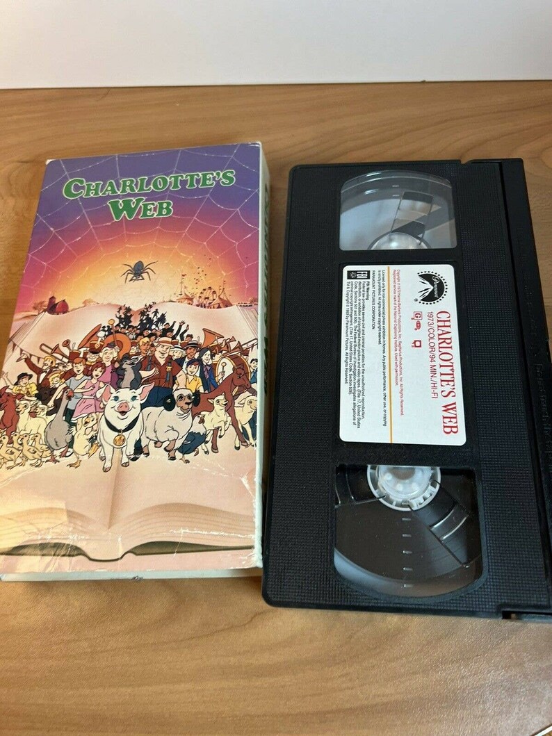 1973 Charlotte's Web Mcdonald's Paramount VHS Movie Tape - Etsy