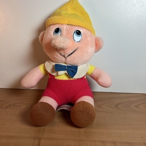 Peluche Pinocchio vintage - Classico del film d&#39;animazione di Walt Disney