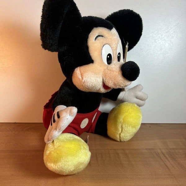 Vintage Disneyland Disney World Mouseketoys Mickey Mouse Plush 10”w/ Tag