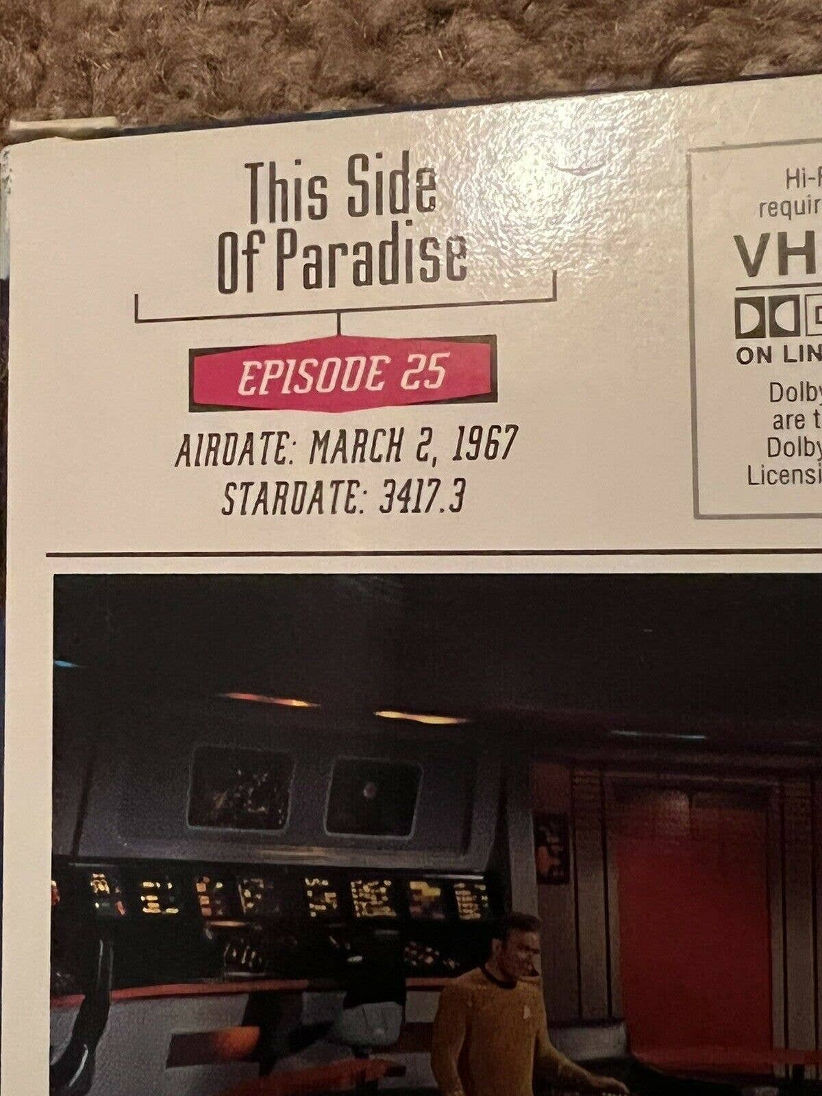 Star Trek - Episode 25 - This Side of Paradise (VHS,1993) - Etsy
