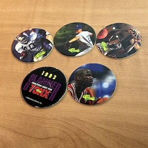 1993 Classic Four Sport Draft Pick Tonx The Milk Cap Spiel Slammer Pogs Shaq 5