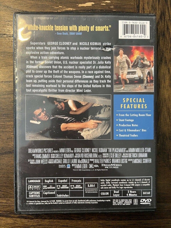 The Peacemaker (DVD, 1998, Widescreen) George Clooney