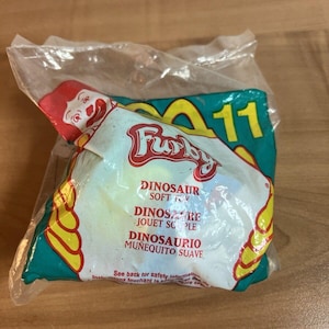 Vintage 2000 McDonalds Happy Meal Furby Dinosaur Soft Toy #11 ~ New