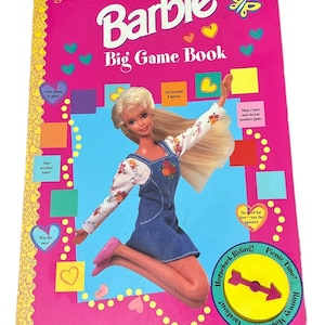 Rare Vintage Barbie Big Game Book 1997 by Golden Books