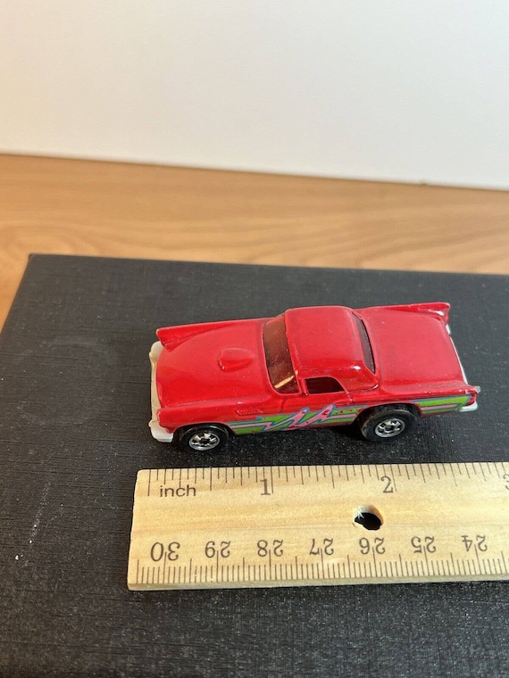 1977 HOT WHEELS 1957 '57 Red T-BIRD Toy Car Malaysia Real