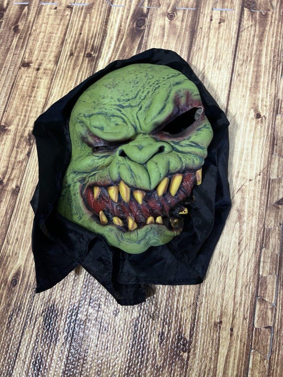 Monetais Masque diable effrayant 3D, tête complète, corne de chèvre, monstre démon, Costume d'halloween pour pâques, Halloween, fête Cosplay Monetais Masque diable effrayant 3D, tête complète, corne de chèvre, monstre démon, Costume d'halloween pour pâques, Halloween, fête Cosplay