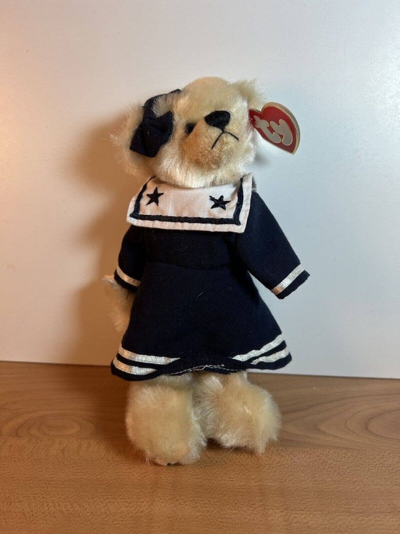 Ty Beanie Babies 8 BREEZY the Bear Sailor Dress Attic Treasures