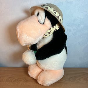 1982 Dakin Opus Dandelion Preservation Safari Hat Penguin Stuffed Animal Plush