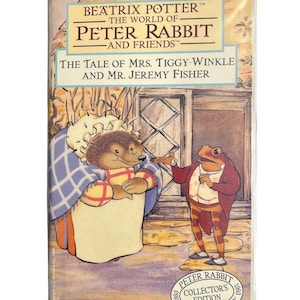 Beatrix Potter The Tale Of Mrs. Tiggy Winkle And Mr. Jeremy Fisher VHS 1993
