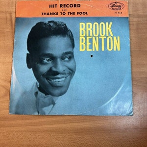 Brook Benton Hit Record VG Original Mercury 45RPM Record -1962-POP