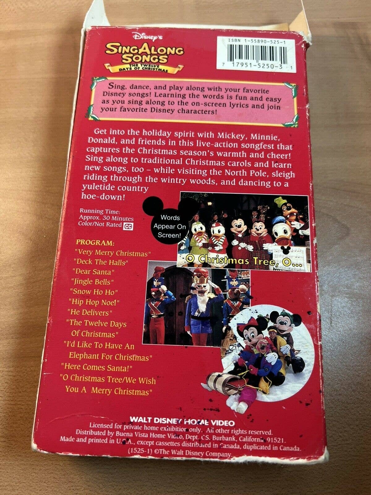 Disney Sing Along Songs 12 Days Of Christmas 