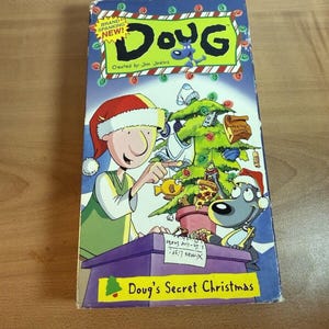 Doug&#39;s Secret Christmas VHS - 90&#39;s Walt Disney Animated Cartoon Jim Jinkins