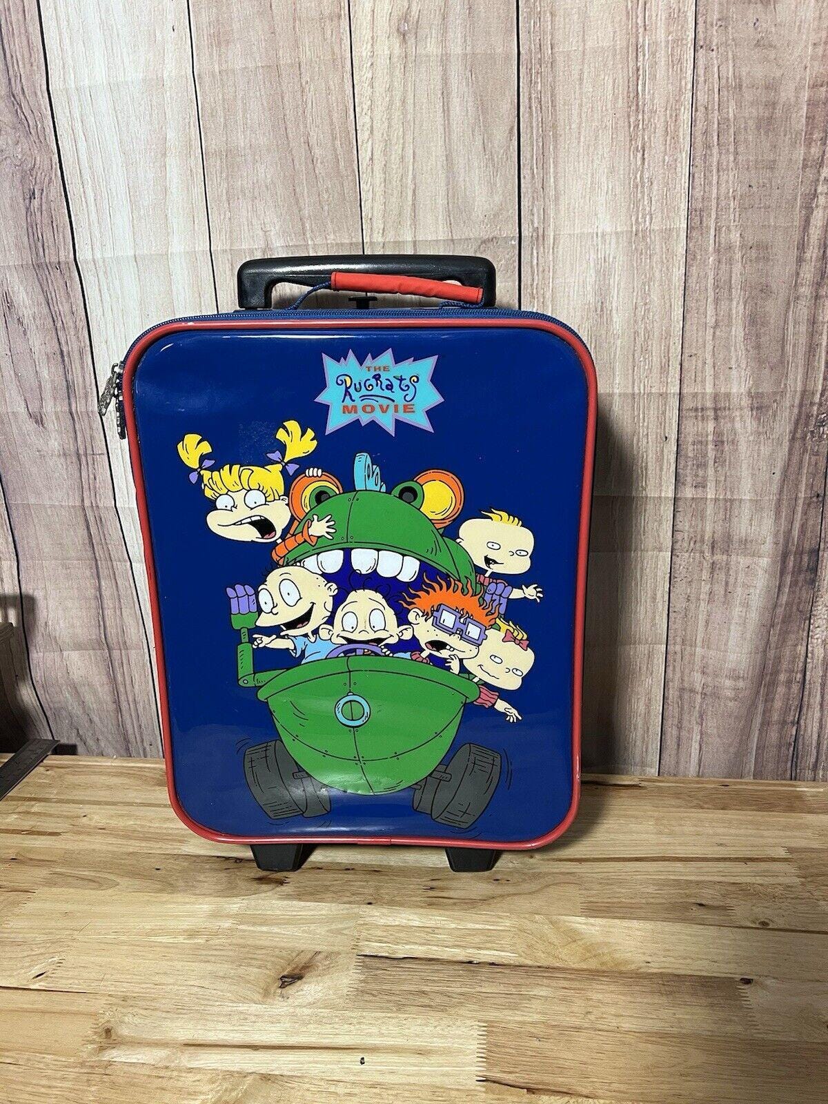 1998 Rugrats Movie Nickelodeon Viacom Kids Suitcase Vintage 17x11 
