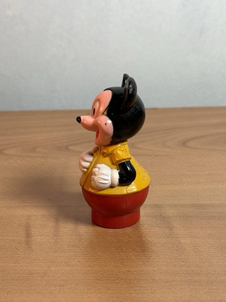 Vintage Mickey Mouse Figure 2.75” image 2