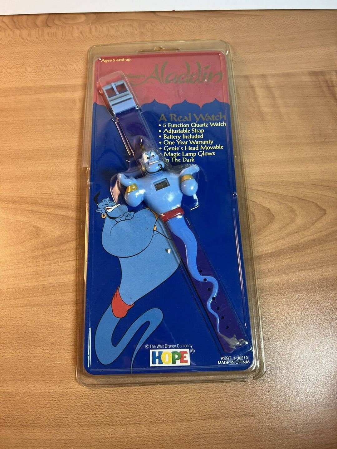 Vintage Disneys Aladdin Watch GENIE by Hope NIP 1992 Etsy
