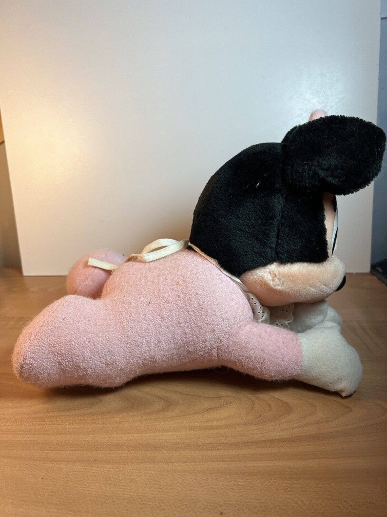 Vintage 1984 Disneyland Walt Disney World Plush Baby Crawling Minnie Mouse image 5
