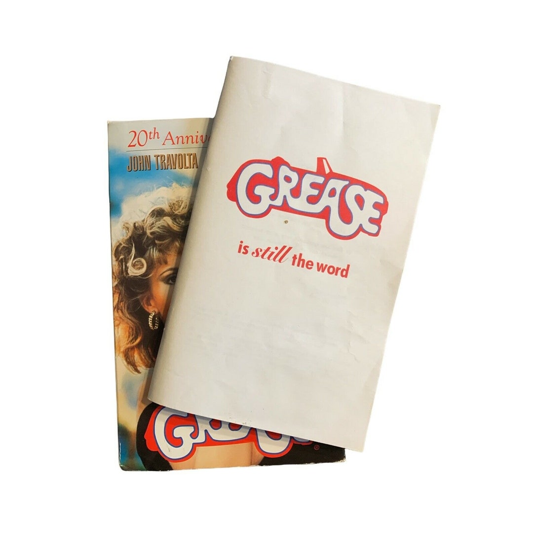 Grease VHS, 1998, 20th Anniversary Edition W/megamix CD and 4th Ed