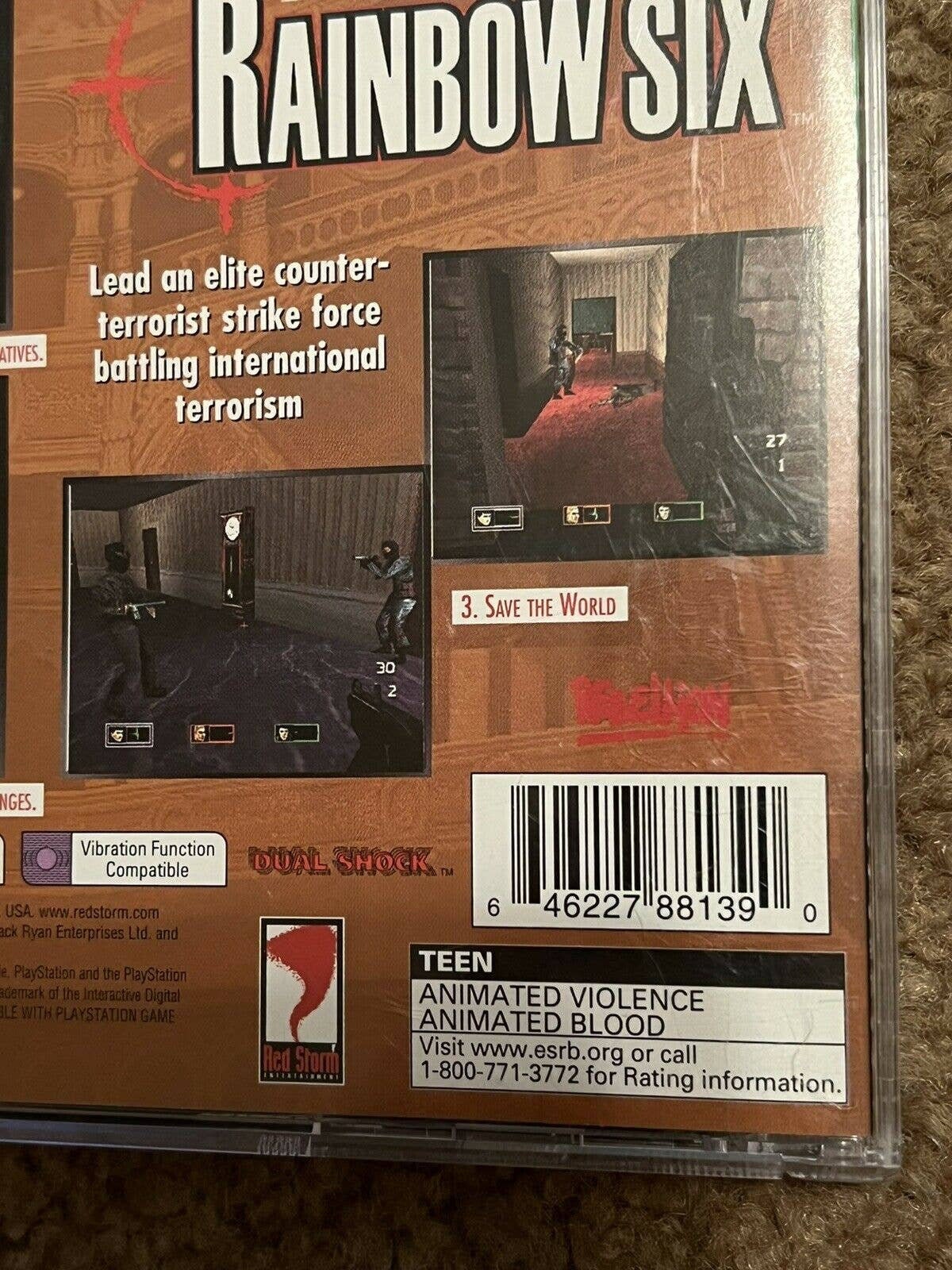 Jeu Rainbow Six Tom Clancy's - PlayStation 1 (PS1) - Version PAL Complète - État Correct