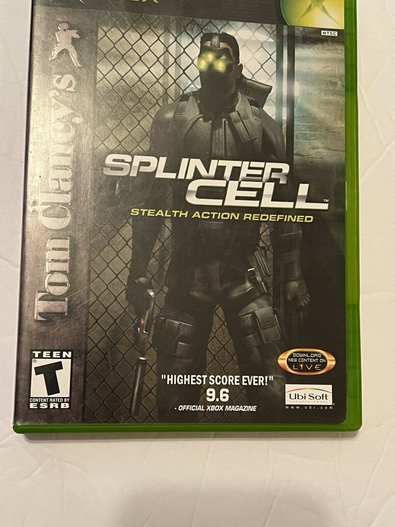 Tom Clancy's Splinter Cell Microsoft Xbox Video Game Complete 2002 image 2