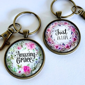 Christian Keychain for Women, Hymns keychain, Bible verse keychain, Religious Keychain for Women, Scripture keychain, Faith keychain