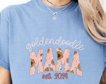 Goldendoodle Mama Shirt Goldendoodle Owner T shirt Goldendoodle Comfort Color Oversized T shirt Golden Dog Gifts