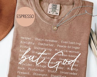 But God Christian Comfort Color Shirt Faith-Based Apparel Bible Verse Shirt Religious Shirt Christian Quote Trendy Shirt for Women