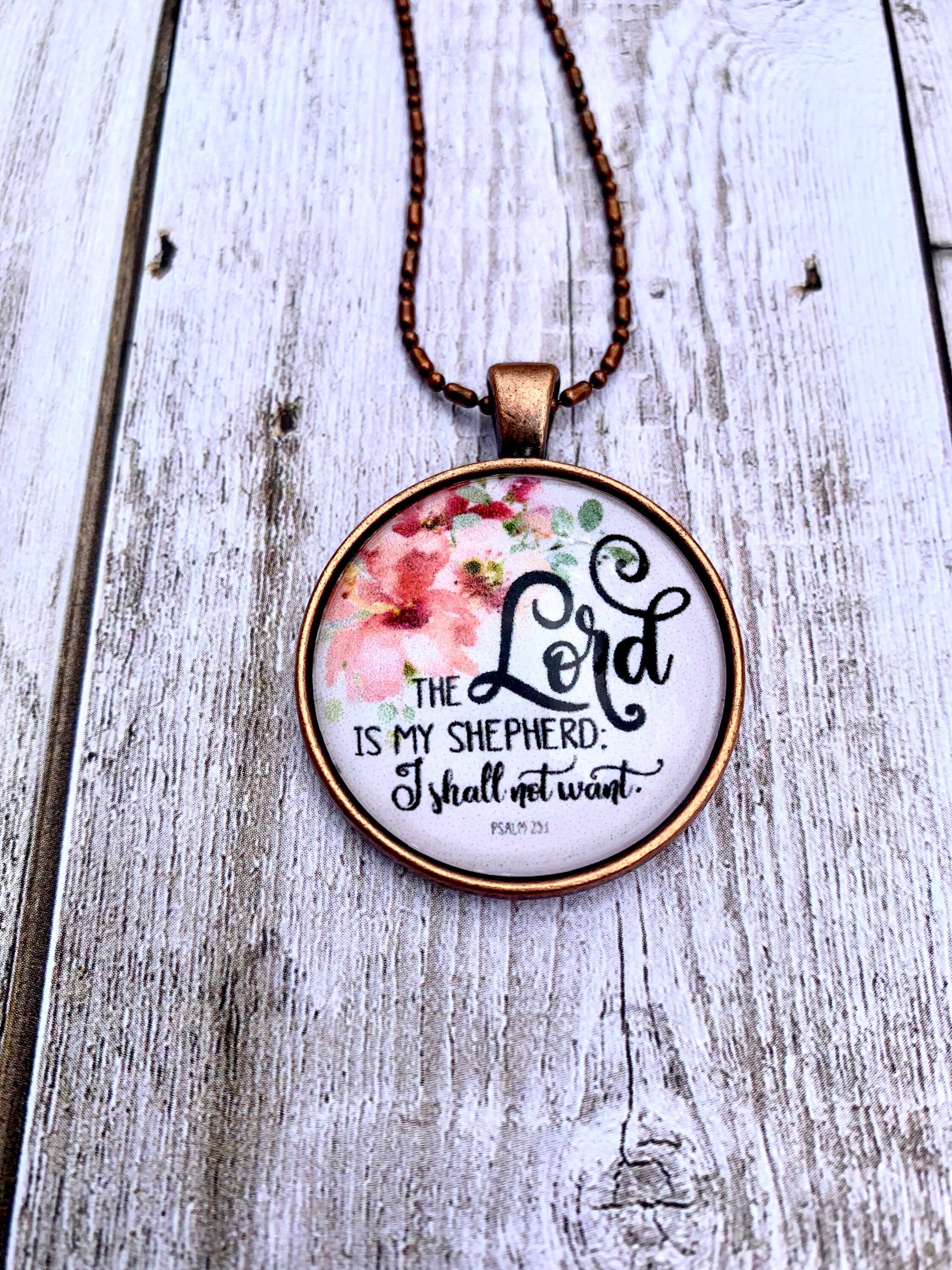 Scripture Necklace Christian Jewelry for women Bible Verse Etsy
