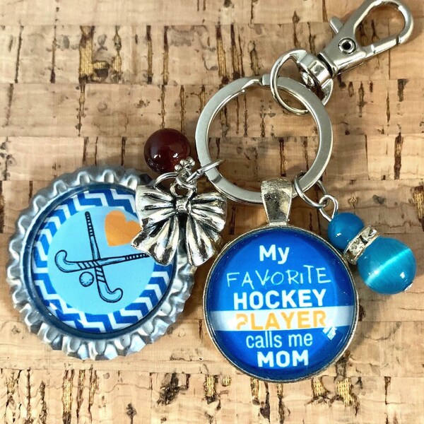 Hockey Keychain Etsy