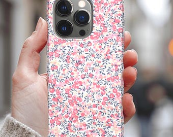 Liberty London Floral Phone Case Liberty Pattern Tough Cases Colorful Durable Protective Cover Spring Summer Phone Case Sewing Gift