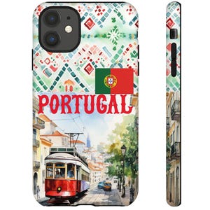 Portugal Phone Case, Travel Phone Case, Europe Tough Case, Portugal Gifts, Gift for Travellers, iPhone 16,15,14,13,12,11,8,XR, Samsung