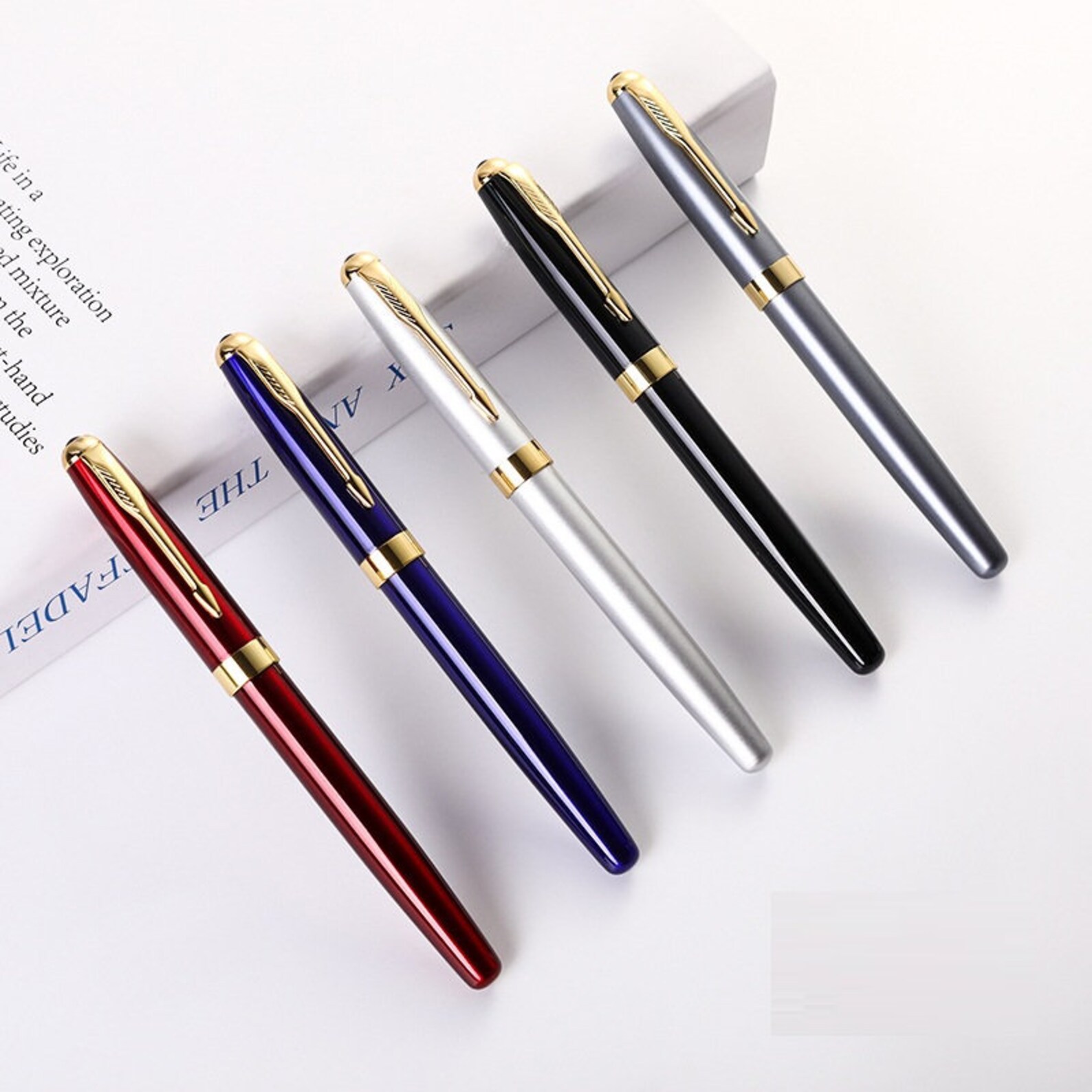 Fountain pen Personalized Pen High Quality All Metal Brushed Etsy