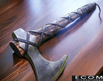 Hache forgée viking - hache RAGNAR - hache viking, hachette personnalisée, hache viking, hache barbue, hache de combat, meilleur cadeau pour toute occasion