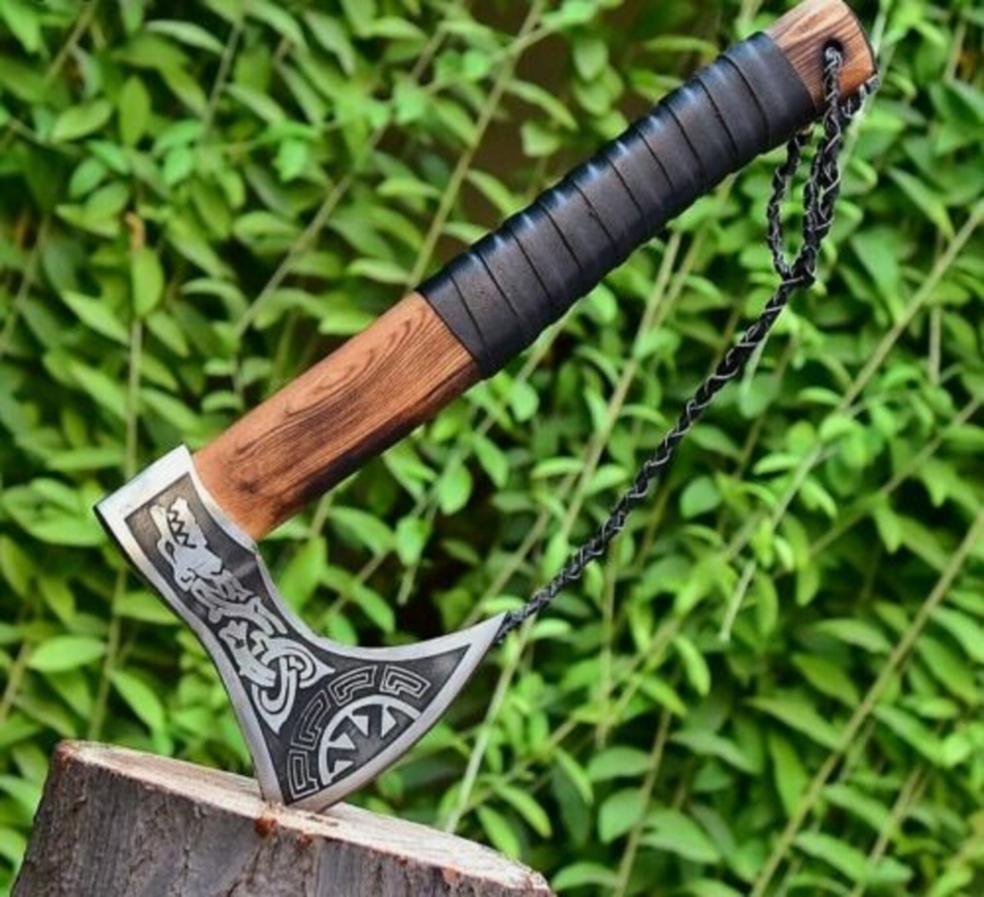 Viking Hand Axe Hatchet Axe Bearded Axe Throwing Etsy