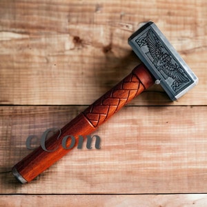 Handforged Thor Viking Carbon Steel Hammer, Battle Hammer, Personalized Hammer, Viking War Hammer, Custom Hammer, Unique Hammer Best Gift Viking Hammer 1