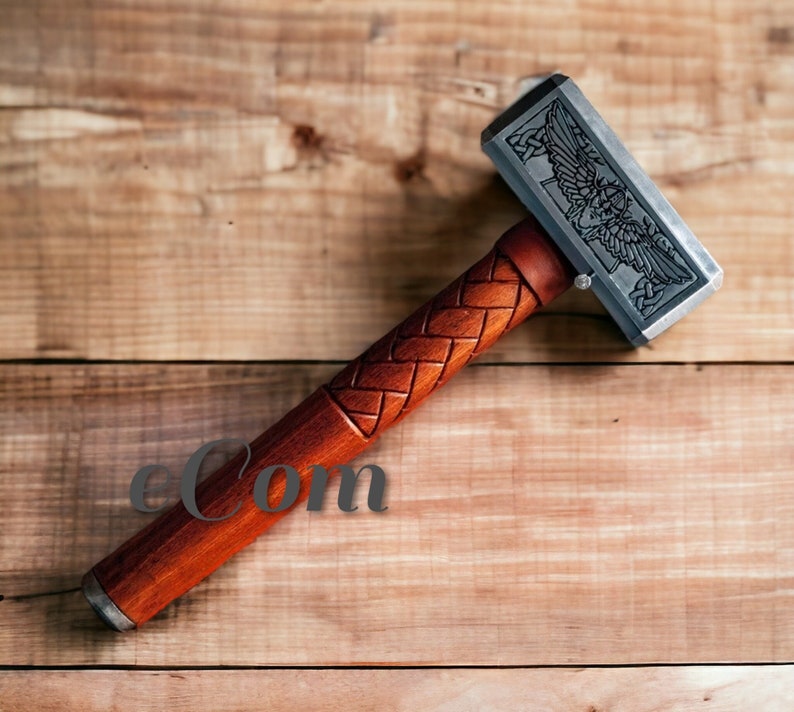 Handforged Thor Viking Carbon Steel Hammer, Battle Hammer, Personalized Hammer, Viking War Hammer, Custom Hammer, Unique Hammer Best Gift Viking Hammer 1