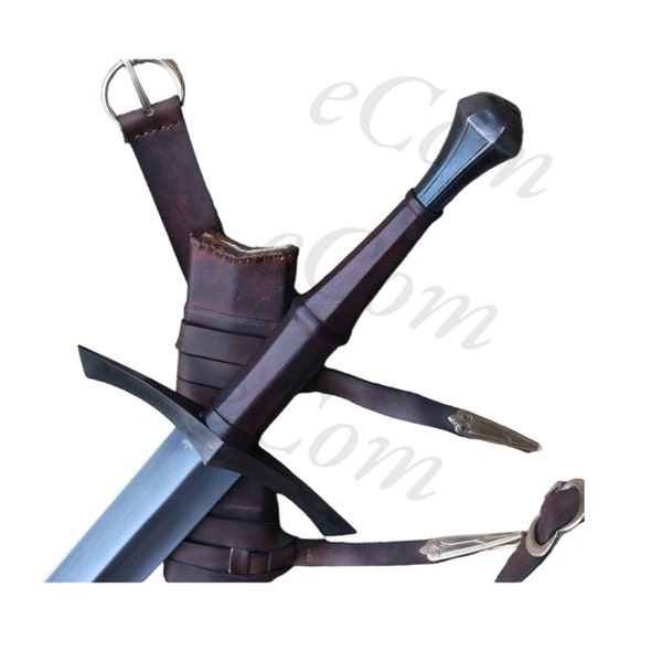 Épée prête à la bataille forgée à la main personnalisée, Épée longue Raven, Épée médiévale, Épée de chevalier, Épée personnalisée, Épée personnalisée, Épée du Seigneur de l’anneau