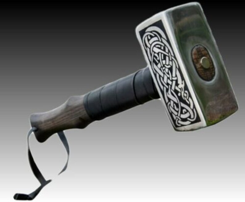 Thor Hammer Engraved With High Carbon Steel Viking Hammer Etsy