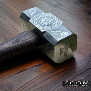 Handforged Thor Viking Carbon Steel Hammer, Battle Hammer, Personalized Hammer, Viking War Hammer, Custom Hammer, Unique Hammer Best Gift zdjęcie 8