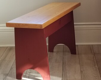 Bench With Hinged Oak Top Shaker Styling Etsy