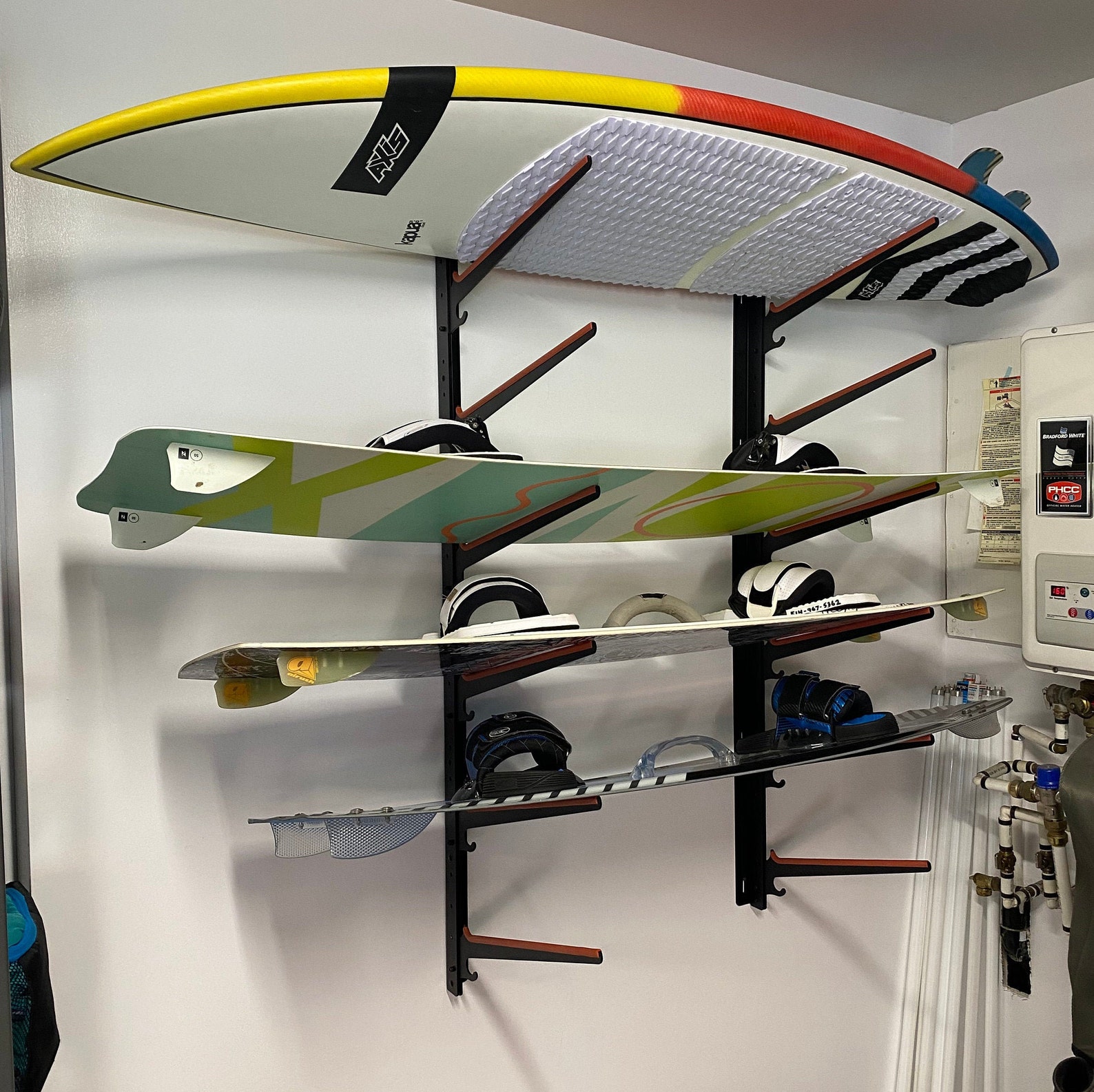 Wall Mount Board Rack - Etsy